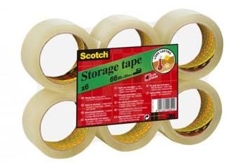 Taśma pakowa Scotch 50mm x 66m przezroczysta - 6 sztuk