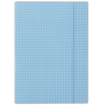 Teczka z gumką Donau w kratę A4 niebieski