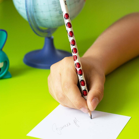 Ołówek Faber Castell trójkątny biedronka HB