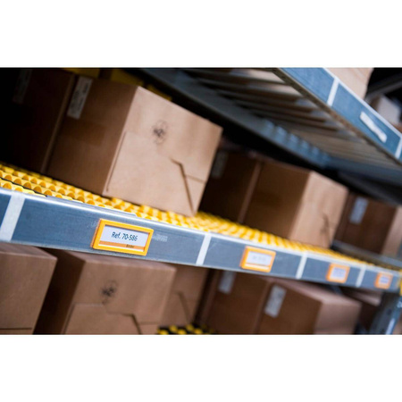 Ramka magnetyczna Tarifold naścienna 120x45mm zestaw 4 sztuki żółty