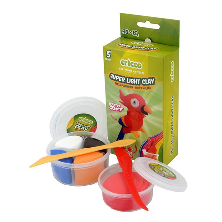 Masa piankowa Cricco zestaw mini 30g papuga pingwin