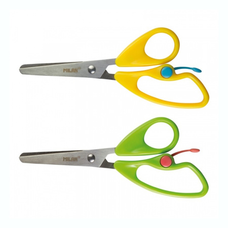 Nożyczki szkolne 14,4cm motylki z amortyzatorem Milan