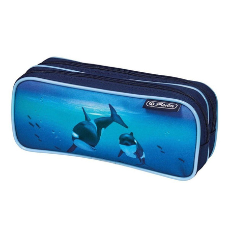 Piórnik dla chłopca saszetka dwukomorowy Herlitz Boys mix II