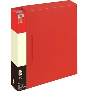 Teczka ofertowa Grand A4 80 koszulek czerwony