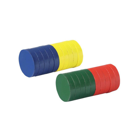 Magnesy kolorowe Fandy 25 mm