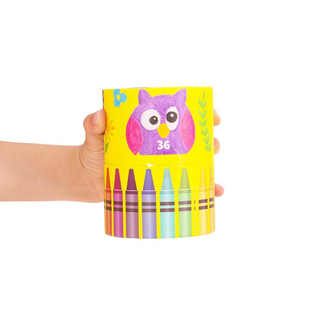 Kredki świecowe jumbo Strigo 36 sztuk w tubie