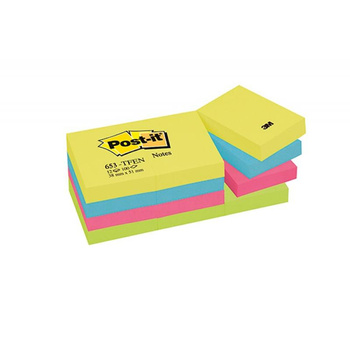 Karteczki samoprzylepne 51x38mm Post-it 3M paleta energetyczna