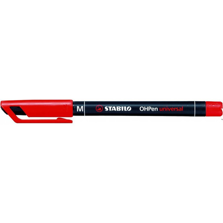 Foliopis Stabilo OHP - rozmiar M 1.0 mm czerwony