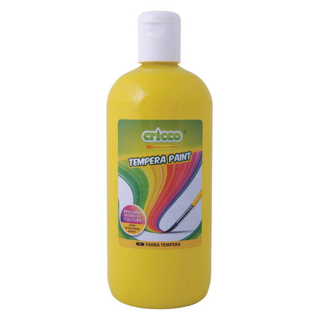 Farba tempera Cricco 500ml żółta
