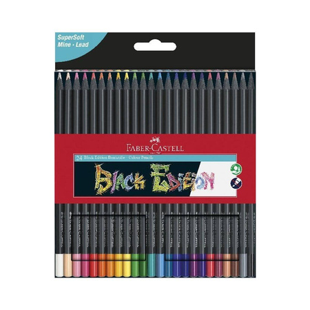 Kredki trójkątne Faber Castell Black Edition 24 kolory