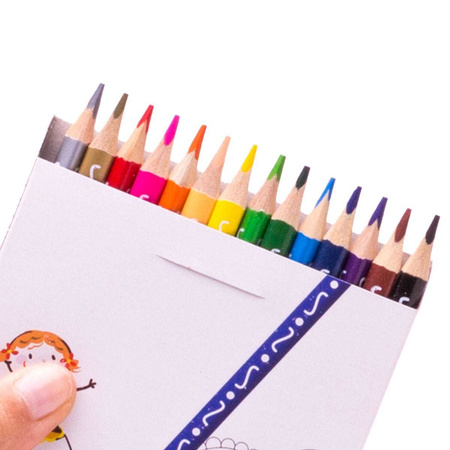 Kredki ołówkowe Fiorello Super Soft 12 kolorów trójkątne