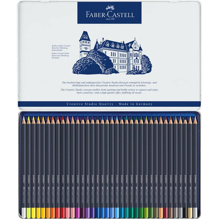 Kredki ołówkowe Faber Castell Goldfaber 36 kolorów metalowe opakowanie