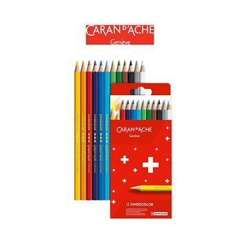 Kredki Caran d`Ache Swisscolor 12 kolorów