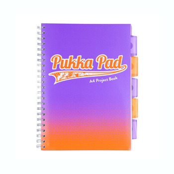 Kołozeszyt A4 w kratkę Pukka Pad Project Book Fusion fioletowy