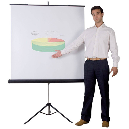 Ekran projekcyjny na trójnogu Bi-Office 1800x1800mm