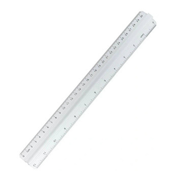 Linijka aluminiowa 30 cm z uchwytem Grand GR-116