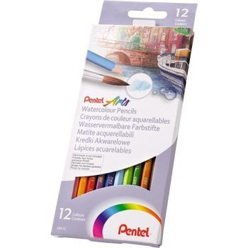 Kredki akwarelowe Pentel 12 kolorów