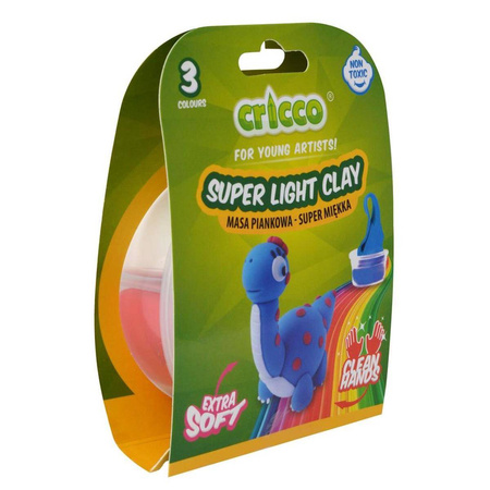 Masa piankowa Cricco zestaw mini 30g Dinozaury