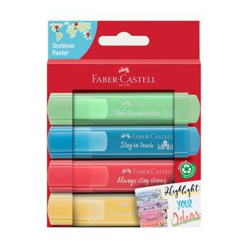 Zakreślacz pastelowy Faber Castell 4 kolory