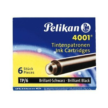 Naboje do pióra Pelikan TP/6 krótkie czarny