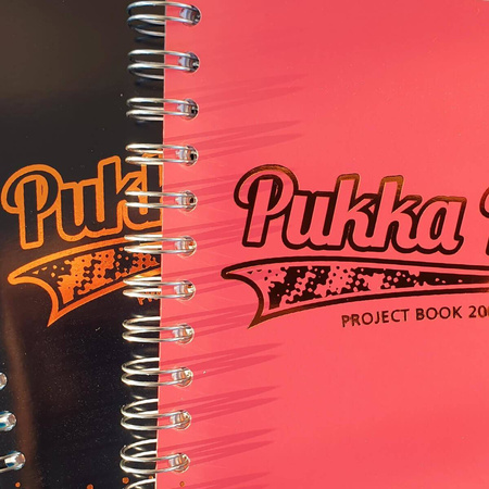 Kołozeszyt A4 w kratkę 200 stron Pukka Pad Project Book Blush Coral