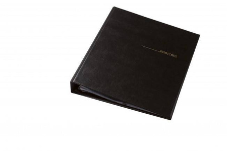 Wizytownik książkowy na 400 wizytówek skóropodobny Panta Plast czarny