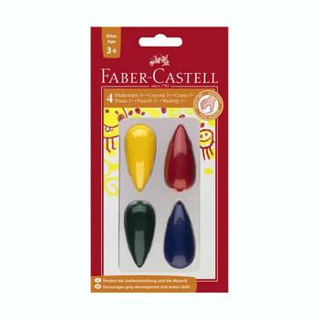 Kredki świecowe Faber Castell 4 kolory blister