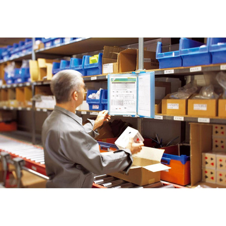 Naścienny system prezentacyjny Tarifold A4 Candy Line + 10 paneli prezentacyjnych fioletowy