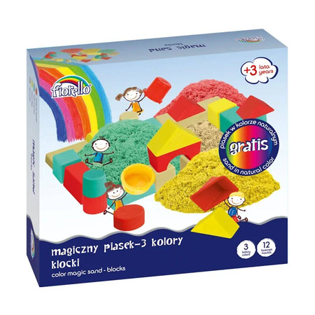 Piasek magiczny kolorowy Klocki GR-F712 Fiorello