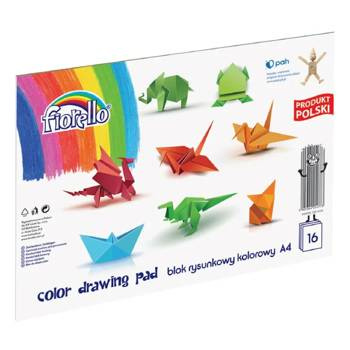 Blok rysunkowy kolorowy A4 16 kartek Fiorello