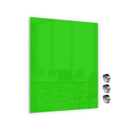 Tablica magnetyczna szklana 120x90 cm Memoboards zielony