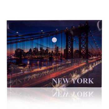 Teczka kopertowa na zatrzask Panta Plast New York A4