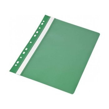 Skoroszyt plastikowy Panta Plast A4 wpinany do segregatora miękki zielony