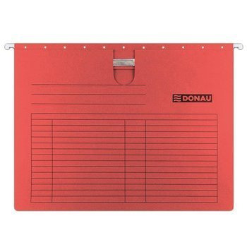 Teczka zawieszkowa Donau A4 z wąsem  czerwony