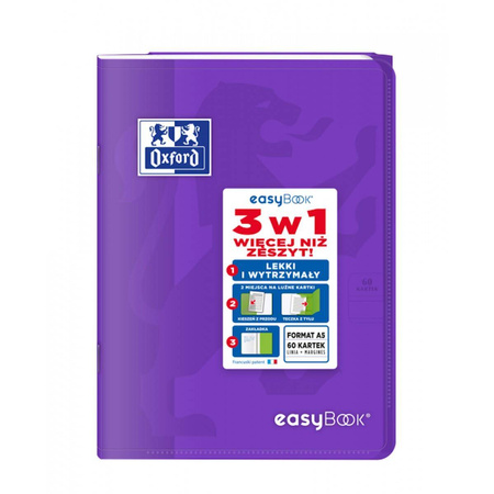 Zeszyt Oxford Easybook A5 w linię 60 kartek