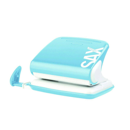 Dziurkacz Sax 318 (20 kartek) jasnoniebieski