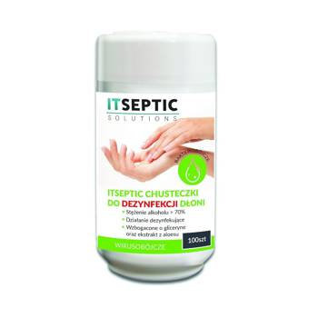Chusteczki do dezynfekcji dłoni Itseptic w małej tubie