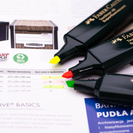 Zakreślacze Faber Castell Textliner 1548 4 sztuki