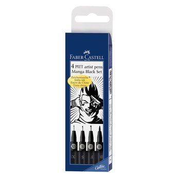 Zestaw pisaków Pitt Artist Pen Manga Faber Castell 4 sztuki