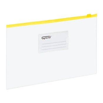 Torebka z suwakiem Grand EC009B A4 żółty