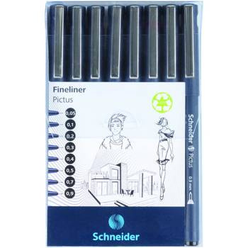 Zestaw cienkopisów Schneider Pictus 8 sztuk
