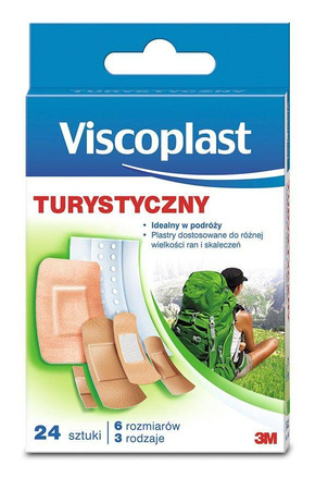 Zestaw plastrów Viscoplast turystyczny 24 sztuki