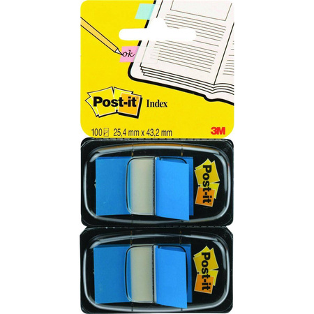 Zakładki indeksujące Post-it 3M 25x43mm niebieskie 680-B2E