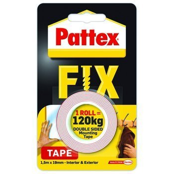 Taśma dwustronna Patex Fix 1.5m x 19mm 120kg