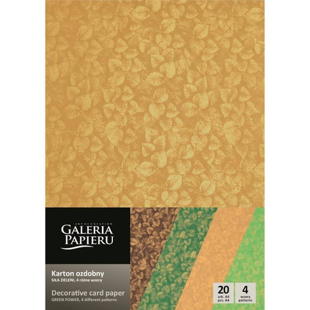 Papier ozdobny A4 Siła zieleni 200g Argo