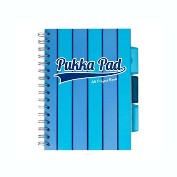 Kołozeszyt A5 w kratkę Pukka Pad Project Book Vogue niebieski