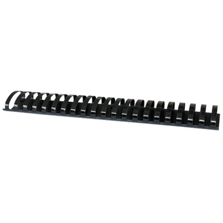 Grzbiety do bindowania 25mm Argo - 50 sztuk czarny