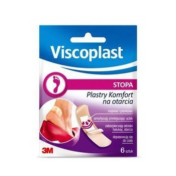 Plastry Viscoplast Komfort z opatrunkiem na otarcia stóp
