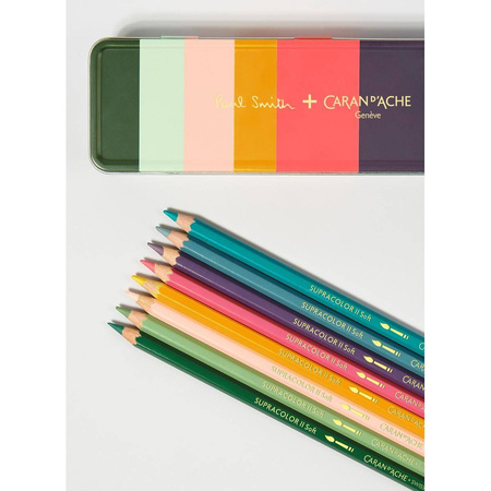 Kredki Caran d`Ache Swisscolor Supracolor Soft Paul Smith sześciokątne 8 kolorów