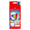 Kredki ołówkowe Faber Castell 10 kolorów Jumbo trójkątne z temperówką